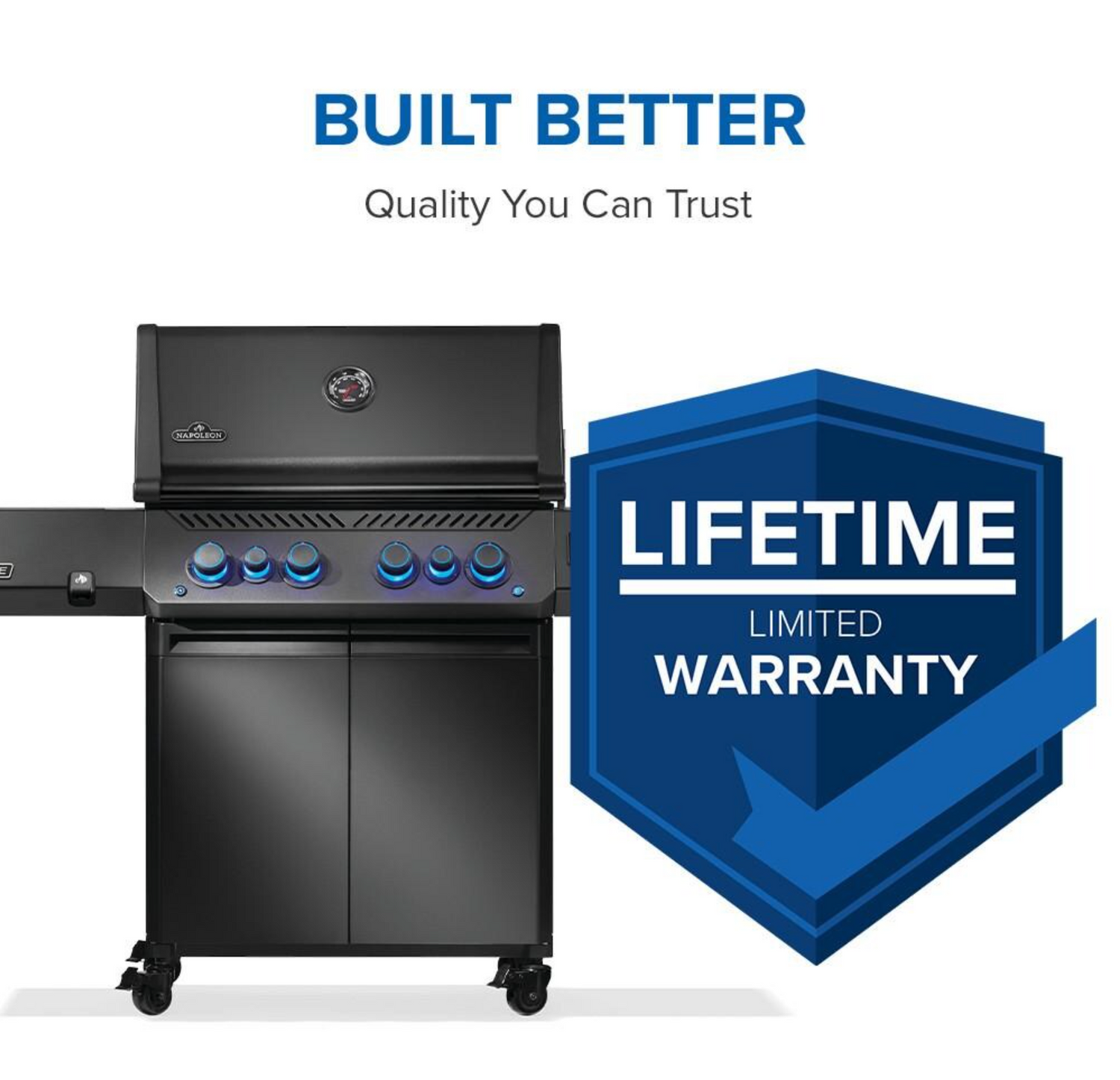 Napoleon Prestige Phantom 500 Connected 4-Burner Propane Grill w/ Rotisserie, WiFi & Bluetooth