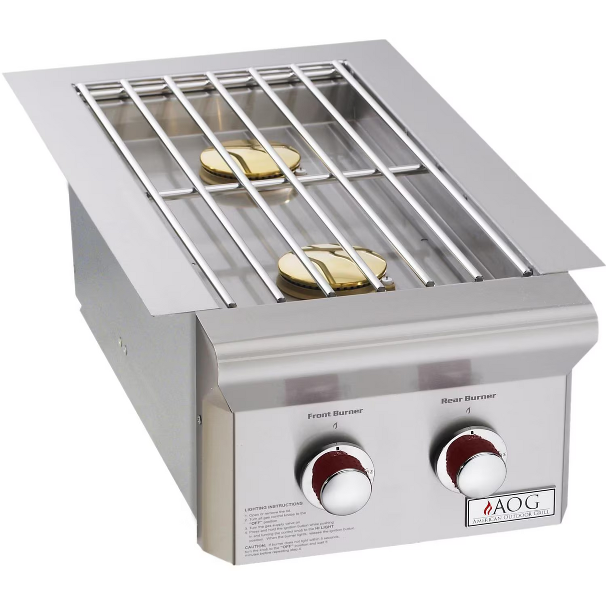 American Outdoor Grill T-Series Drop-In Propane Gas Double Side Burner - 3282PT