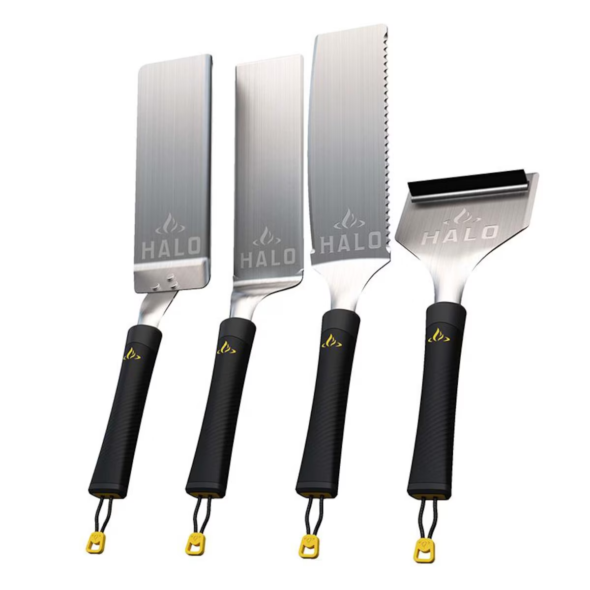 HALO HZ-3024 - 5-Piece Griddle Kit - Scoop Spatula, Spatula, Blade Spatula, Squeegee Scraper