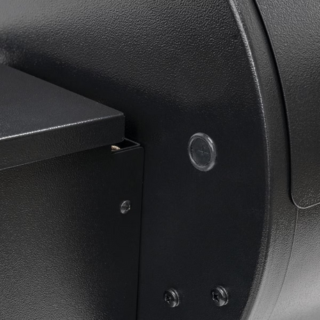 Traeger Tailgater 20 Black Pellet Grill On Cart - Close Up Screws