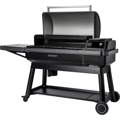 Traeger TFB93RLG Ironwood XL Wood Pellet Grill W/ Pop-And-Lock Accessory Rail - Open Hood