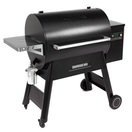 Traeger TFB89BLF Ironwood 885 Wood Pellet Grill - Angle View