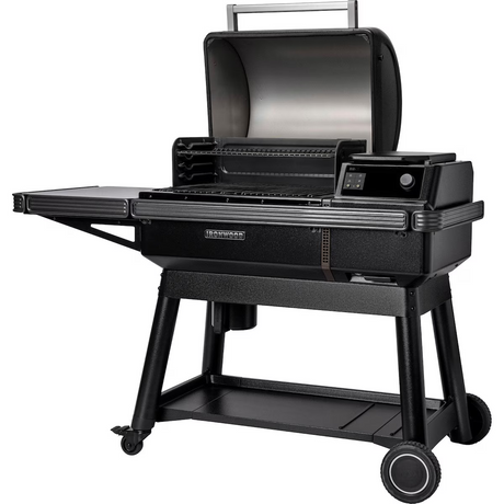 Traeger TFB61RLG Ironwood Wood Pellet Grill W/ Pop-And-Lock Accessory Rail - Open Hood