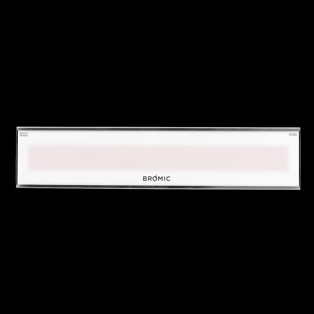 Bromic Platinum 3400W Smart-Heat Series II 240V Electric Patio Heater - Heater On - White - Front View