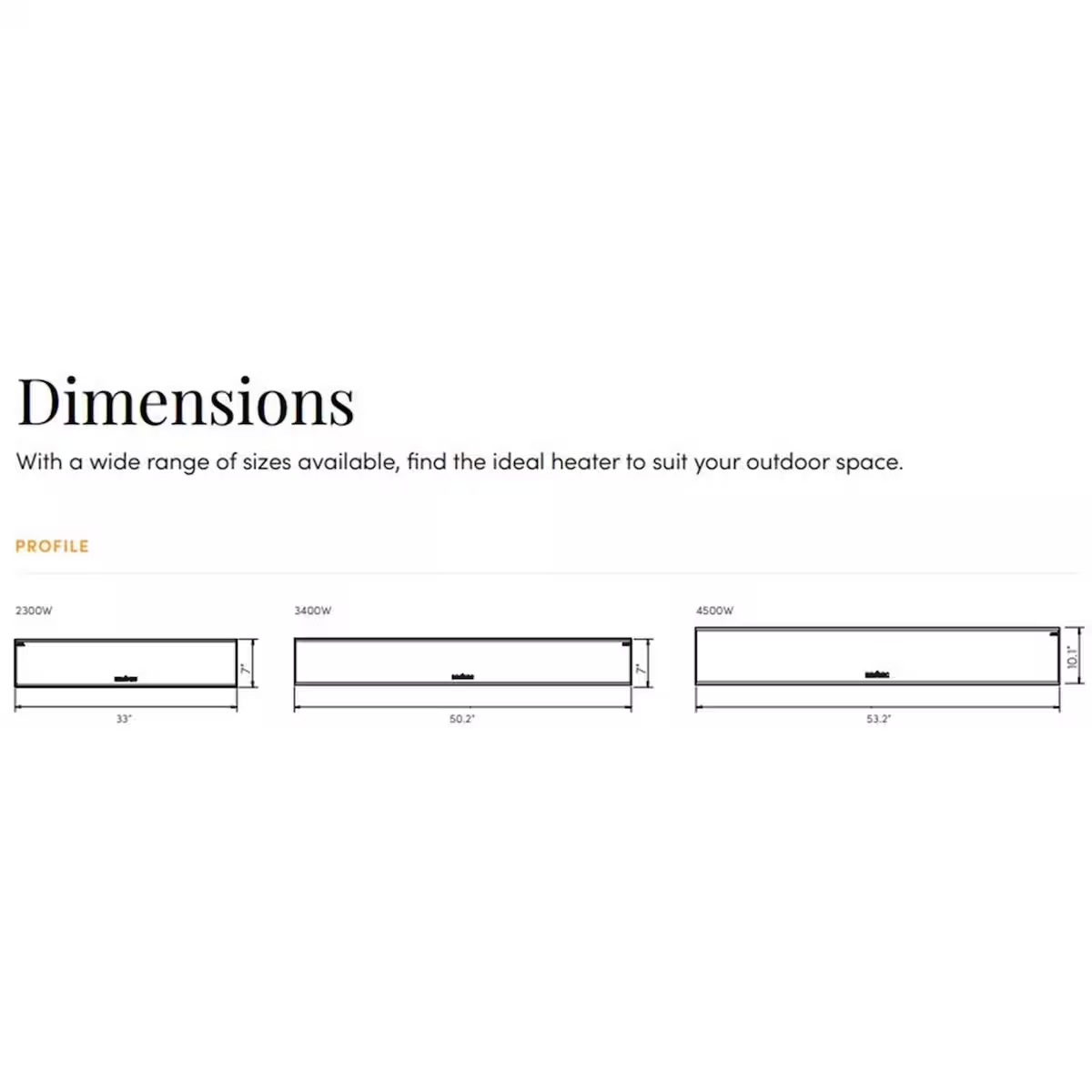 Bromic Heating Platinum Smart-Heat Series II 50-Inch 3400W 11,600 BTU 240V Electric Patio Heater - Black - BH0320005