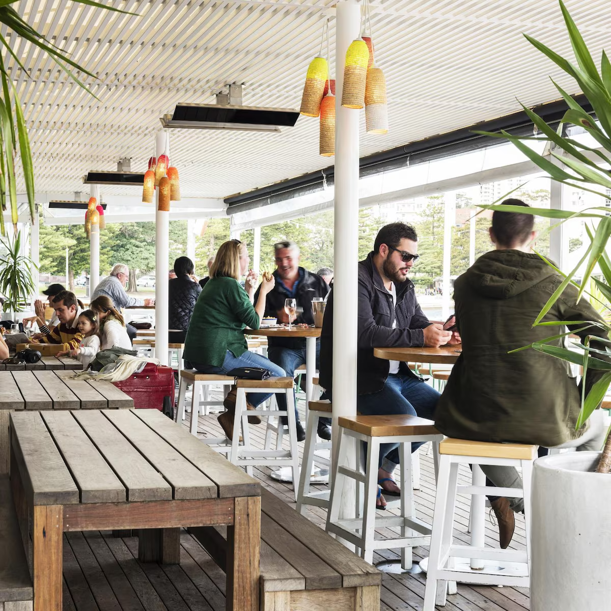 Bromic Platinum 3400W Smart-Heat Series II 240V Electric Patio Heater - Commercial Lifestyle