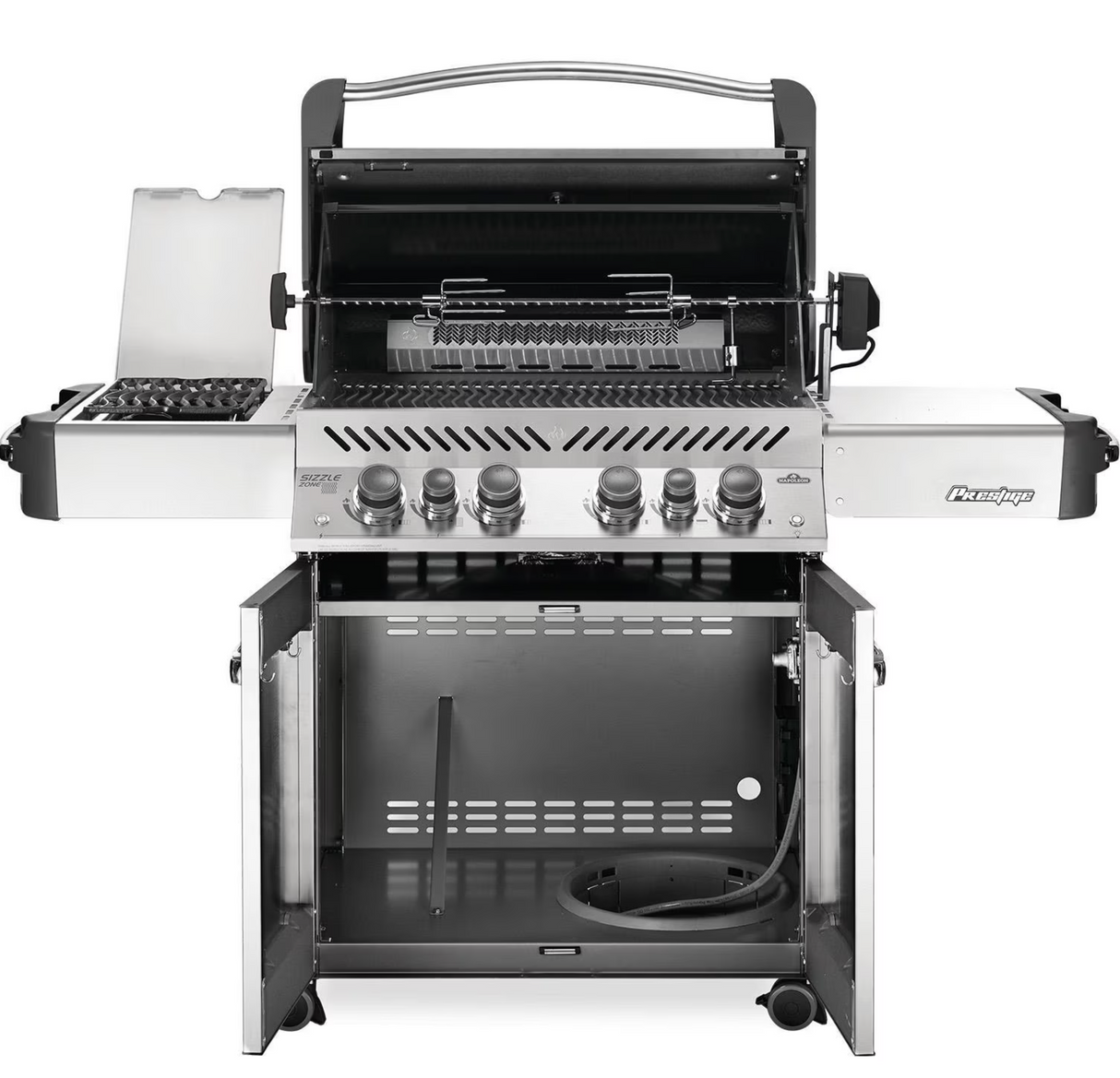 Napoleon Legacy Prestige 500 4-Burner Propane Grill w/ Rotisserie & Side Burner - P500RSIBPSS-3