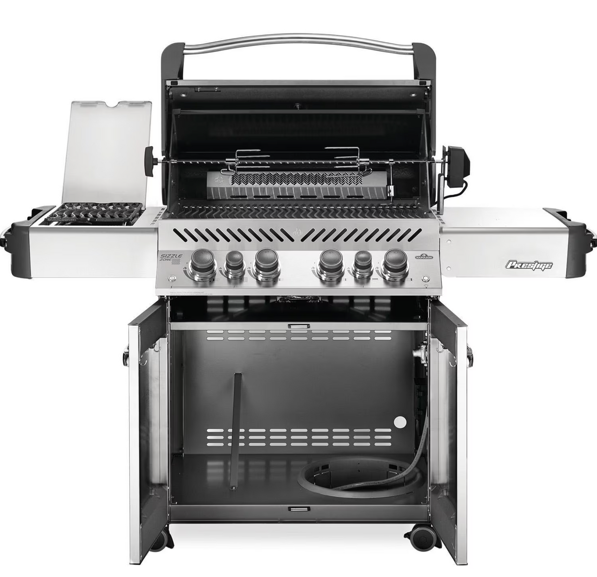 Napoleon Legacy Prestige 500 4-Burner Natural Gas Grill w/ Rotisserie & Side Burner - P500RSIBNSS-3