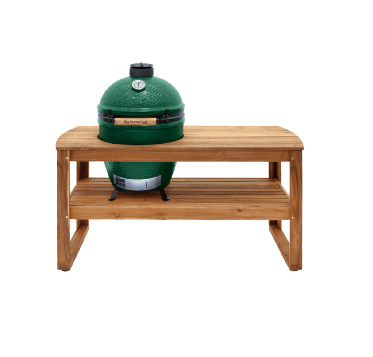 Big Green Egg Custom EGG Table Acacia Wood 31 in. H X 25 in. W X 60 in. L