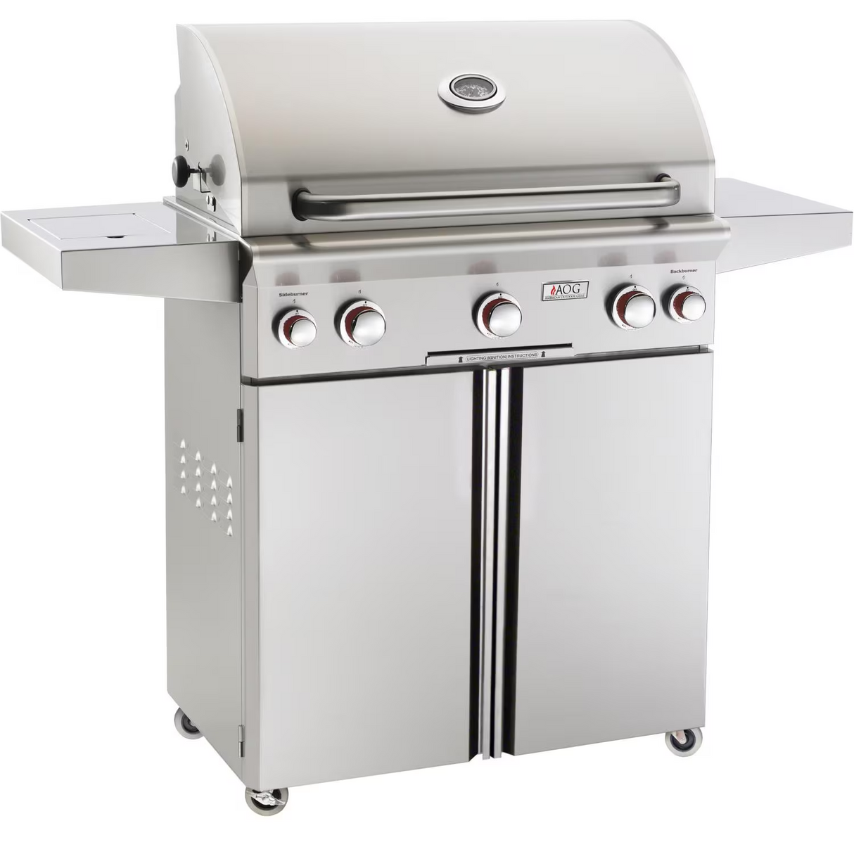 American Outdoor Grill T-Series 30-Inch 3-Burner Propane Gas Grill W/ Rotisserie & Single Side Burner - 30PCT
