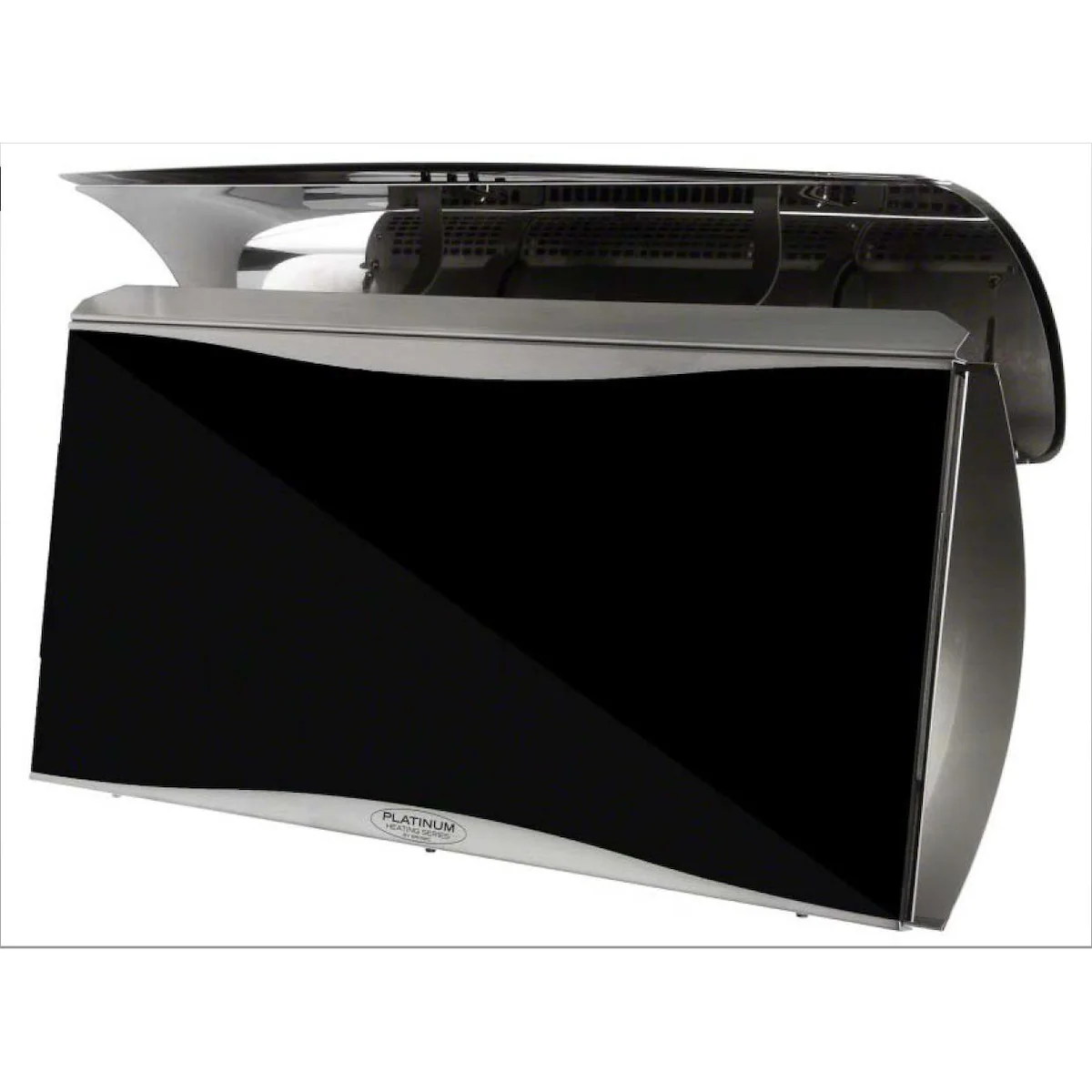 Bromic Low Clearance Heat Deflector For Smart-Heat 300 Series Gas Patio Heaters - Installed Front View