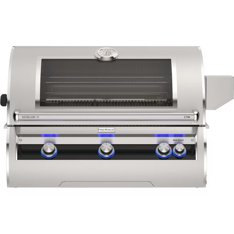 Fire Magic Echelon Diamond E790i 36-Inch Built-In Natural Gas Grill w/ Rotisserie, Magic Window & Analog Thermometer - E790I-9EAN-W