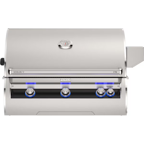 Fire Magic Echelon Diamond E790i 36-Inch Built-In Natural Gas Grill w/ Rotisserie & Analog Thermometer - E790I-9EAN