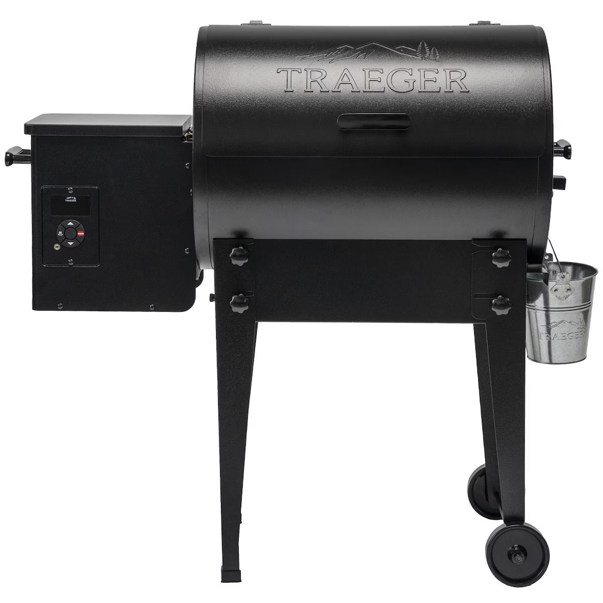 Traeger Tailgater 20 Black Pellet Grill On Cart - Legs Open
