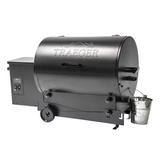 Traeger Tailgater 20 Black Pellet Grill On Cart - Legs Folded Angled