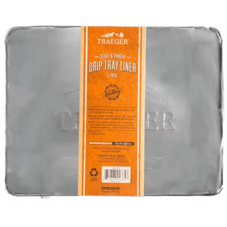 Traeger Drip Tray Liners For Ranger And Scout - 5 Pack - BAC458
