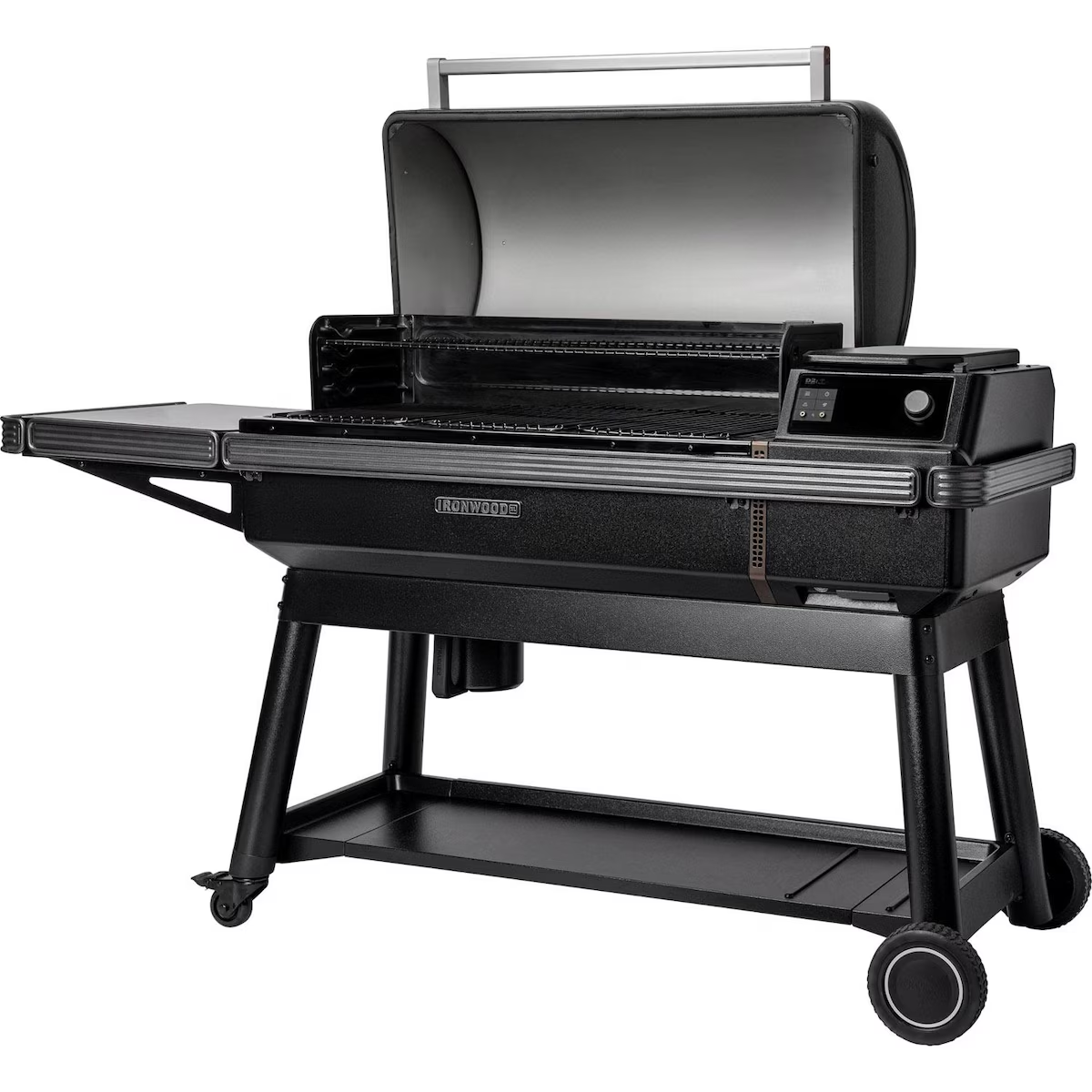 Traeger TFB93RLG Ironwood XL Wood Pellet Grill W/ Pop-And-Lock Accessory Rail - Open Hood
