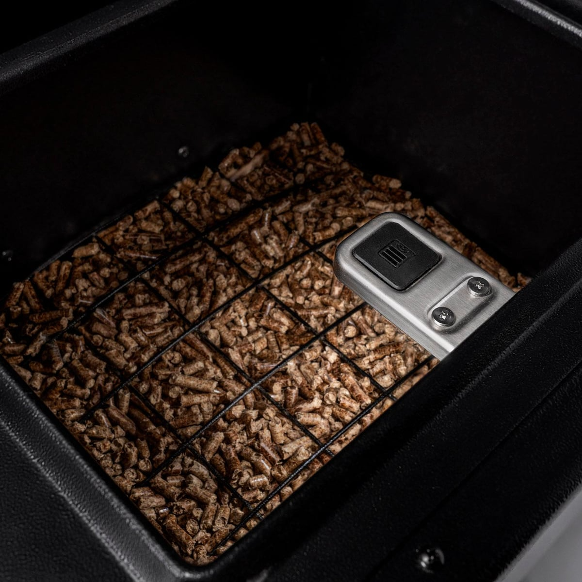 Traeger TFB93RLG Ironwood XL Wood Pellet Grill W/ Pop-And-Lock Accessory Rail - Inside the Hopper