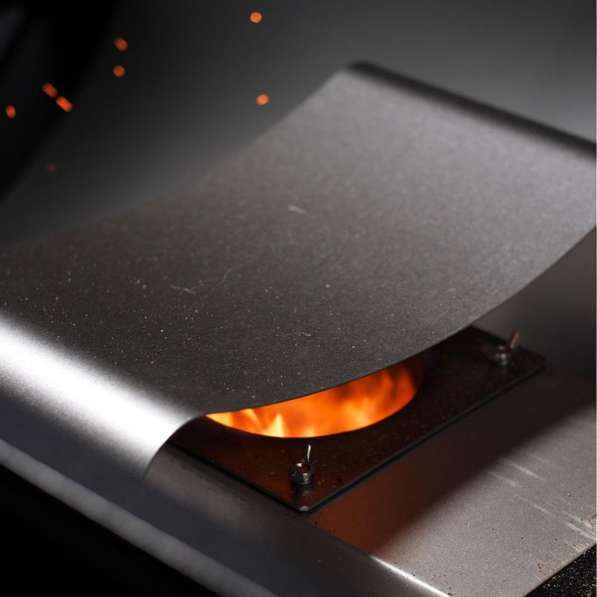 Traeger TFB89BLF Ironwood 885 Wood Pellet Grill - Fire Pot In Use