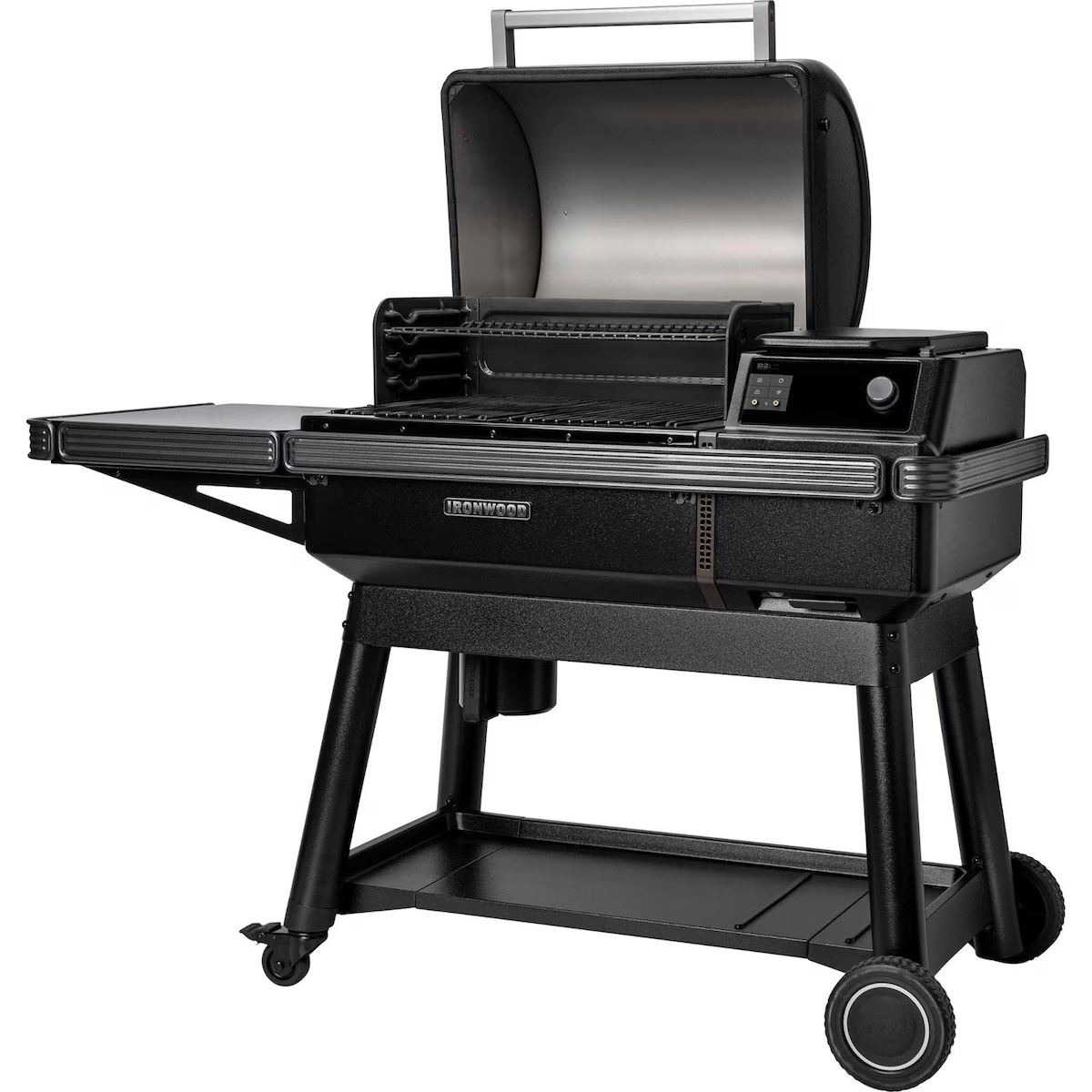 Traeger TFB61RLG Ironwood Wood Pellet Grill W/ Pop-And-Lock Accessory Rail - Open Hood
