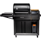 Traeger TBB86RLG Timberline Wood Pellet Grill - StayDry Pellet Bin Placed Under Hopper - WhiteBackground