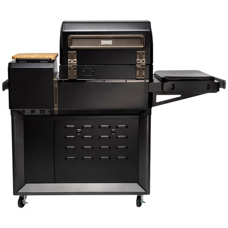 Traeger TBB86RLG Timberline Wood Pellet Grill - Back - WhiteBackground