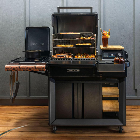 Traeger TBB86RLG Timberline Wood Pellet Grill - Cooking - Lifestyle