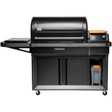 Traeger TBB01RLG Timberline XL Wood Pellet Grill - StayDry Pellet Bin Placed Under Hopper - WhiteBackground