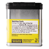 Traeger SPC176 Fin & Feather Rub - Nutrition Facts - White Background