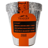 Traeger BAC608 Grease & Ash Keg Liner 5 Pack