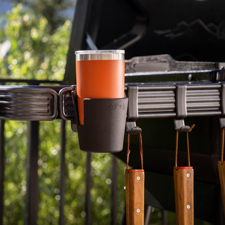 Traeger BAC707 P.A.L. Pop-And-Lock Cup Holder - Attached to Rail