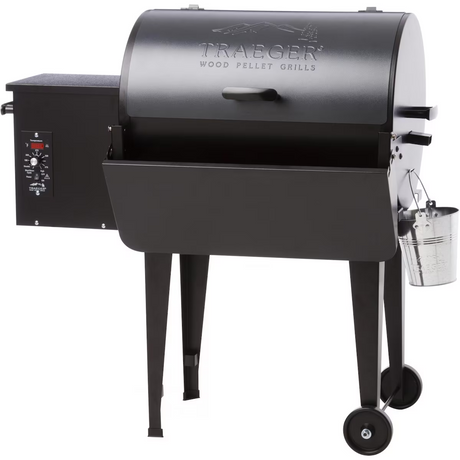 Traeger Folding Front Shelf - Shelf Folded Down (Shown with Grill - Not Included)