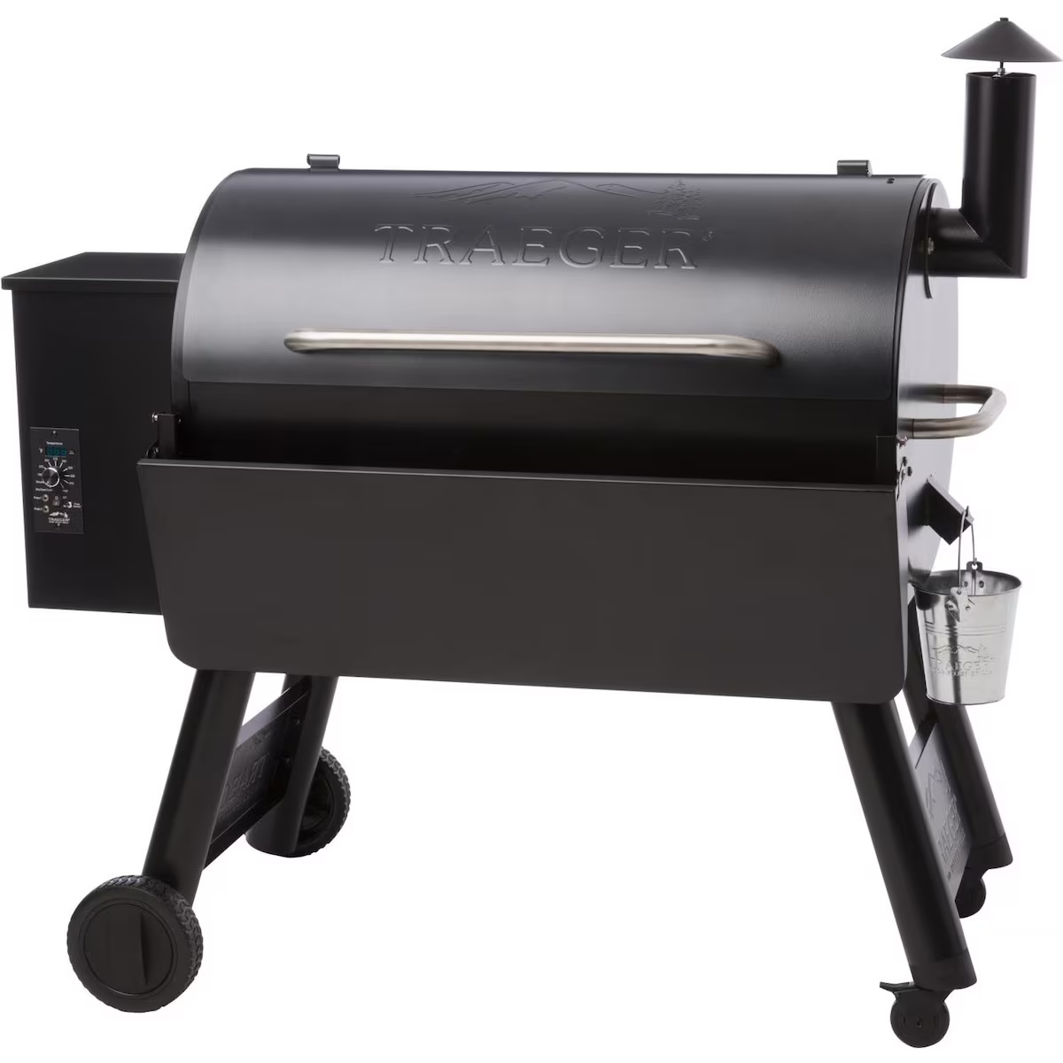 Traeger Folding Front Shelf - Shelf Folded Down (Shown with Grill - Not Included)