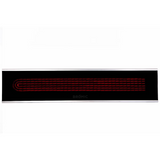 Bromic Platinum 3400W Smart-Heat Series II 240V Electric Patio Heater - Heater On - Black - Angled View