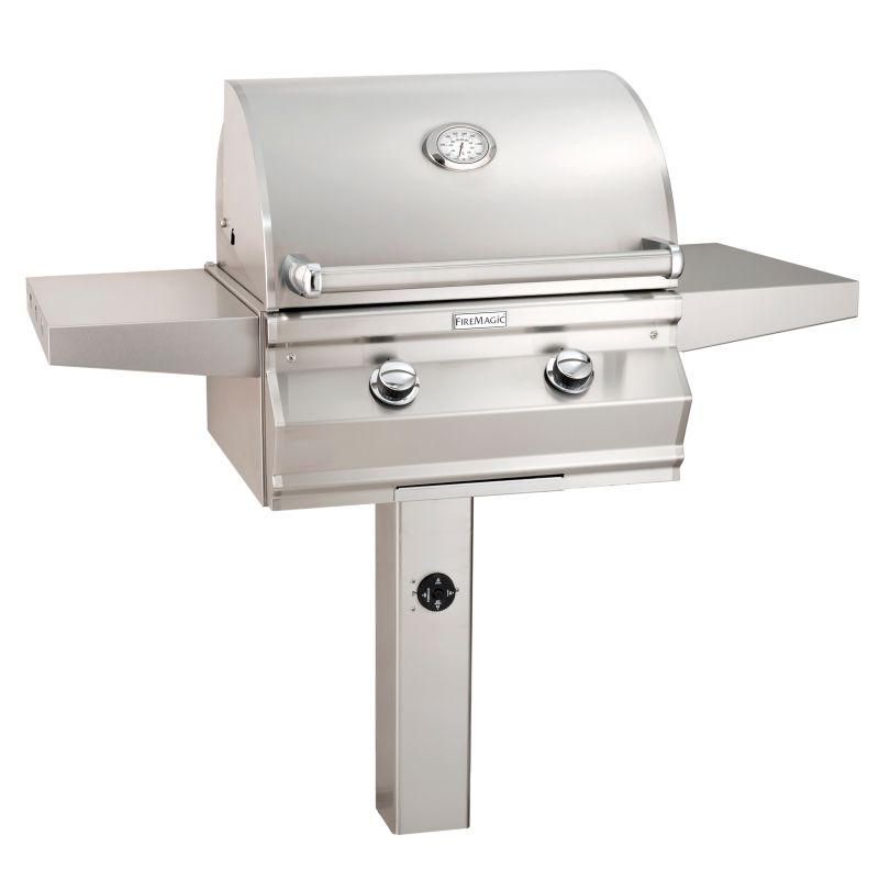 Choice c430s in ground post mount grill, Magic Grills, Built In Grills Miami FL