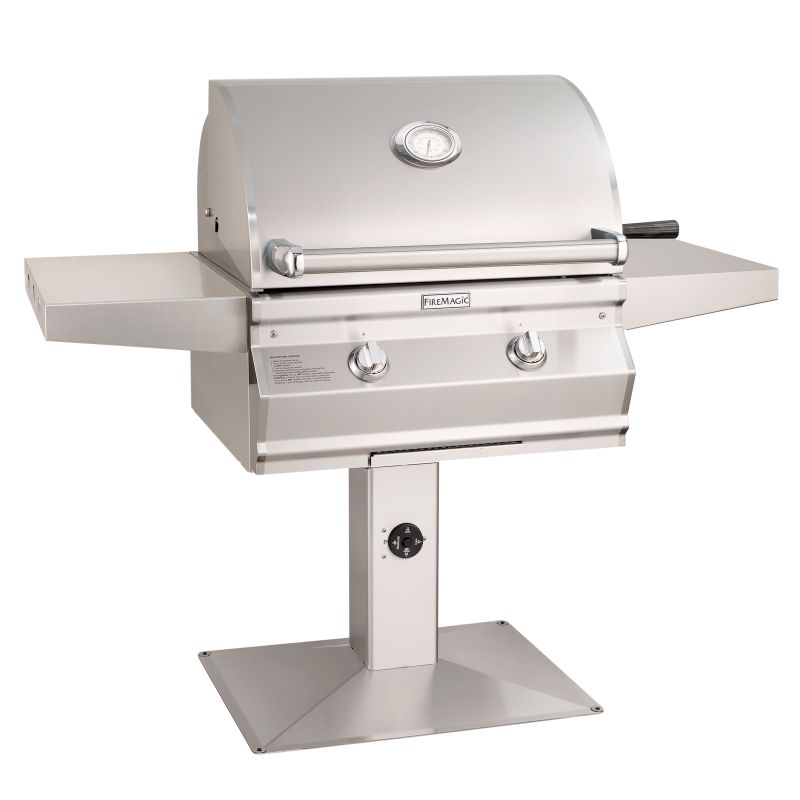Choice multi-user accessible CMa430s patio post mount grill, Magic Grills, Built In Grills Miami FL