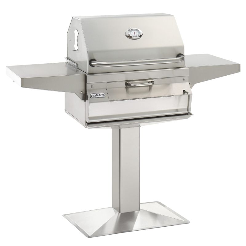 Charcoal patio post mount grill, Magic Grills, Portable Grills Miami FL